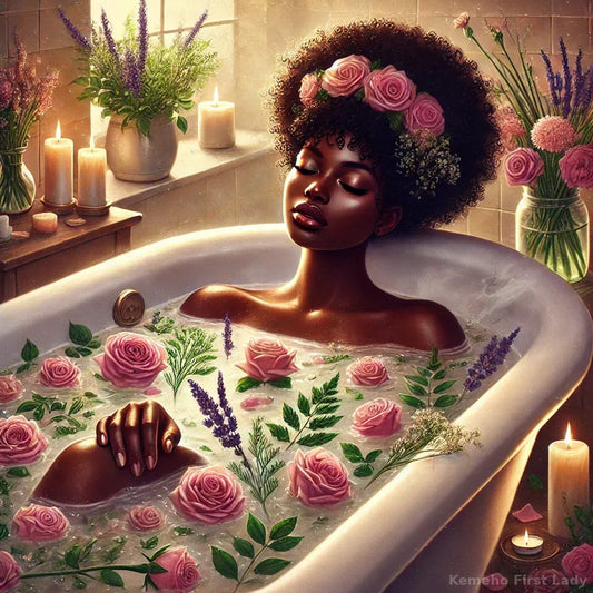 Les bains aux plantes et aux fleurs : un rituel ancestral pour revitaliser la peau 🌿🛁✨