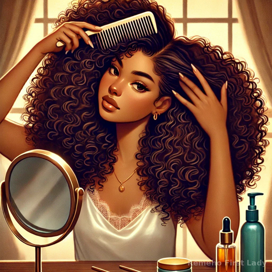 Démêlage sans douleur : Techniques et outils adaptés pour cheveux crépus, frisés et bouclés