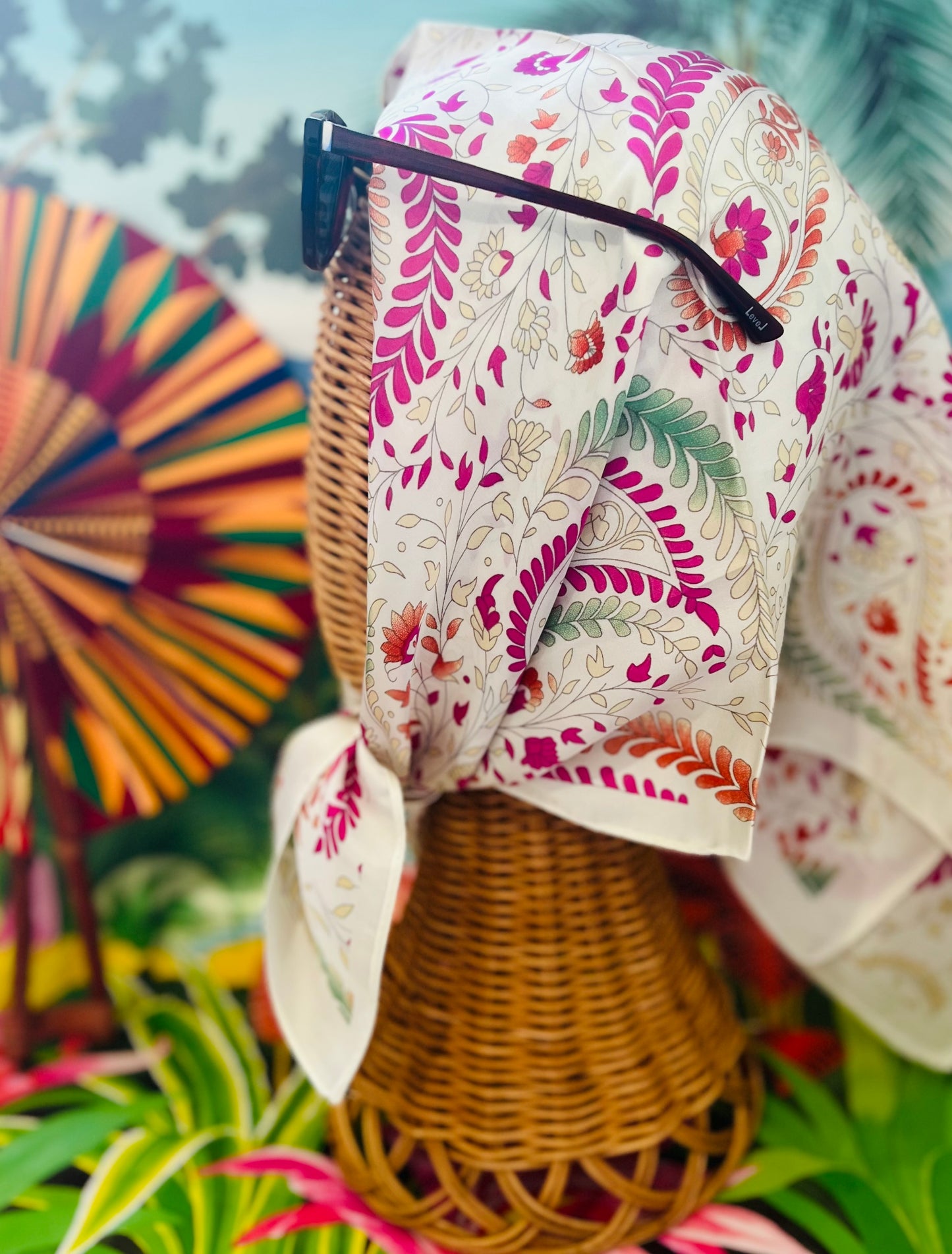 Écharpe Motif Floral - miss Lili
