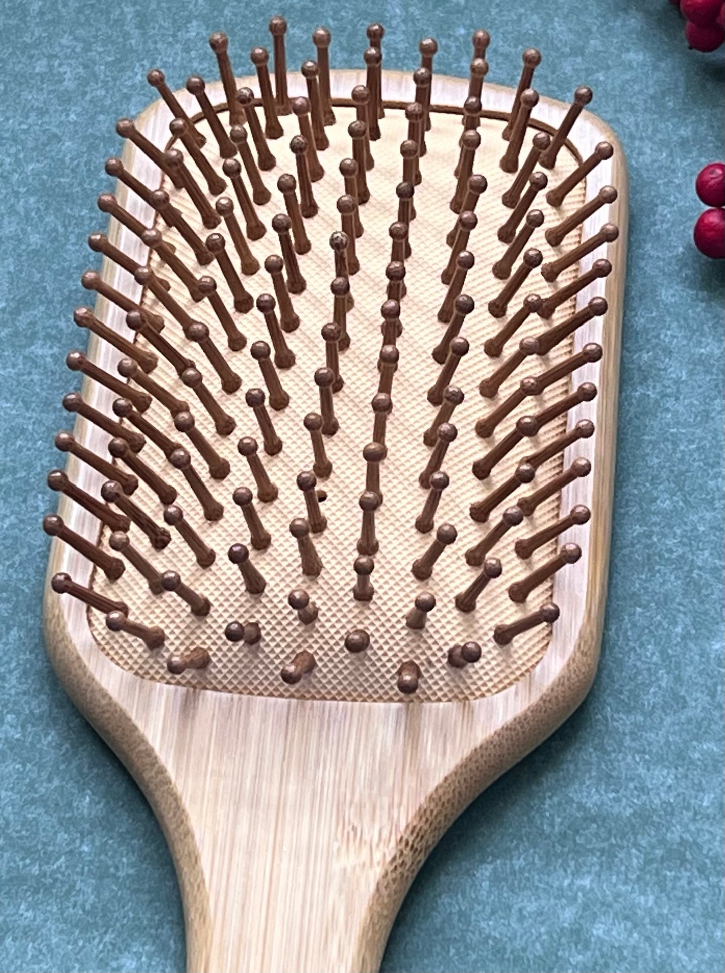 🌿 Brosse à Cheveux en Bambou | Démêlage Naturel & Massage du Cuir Chevelu