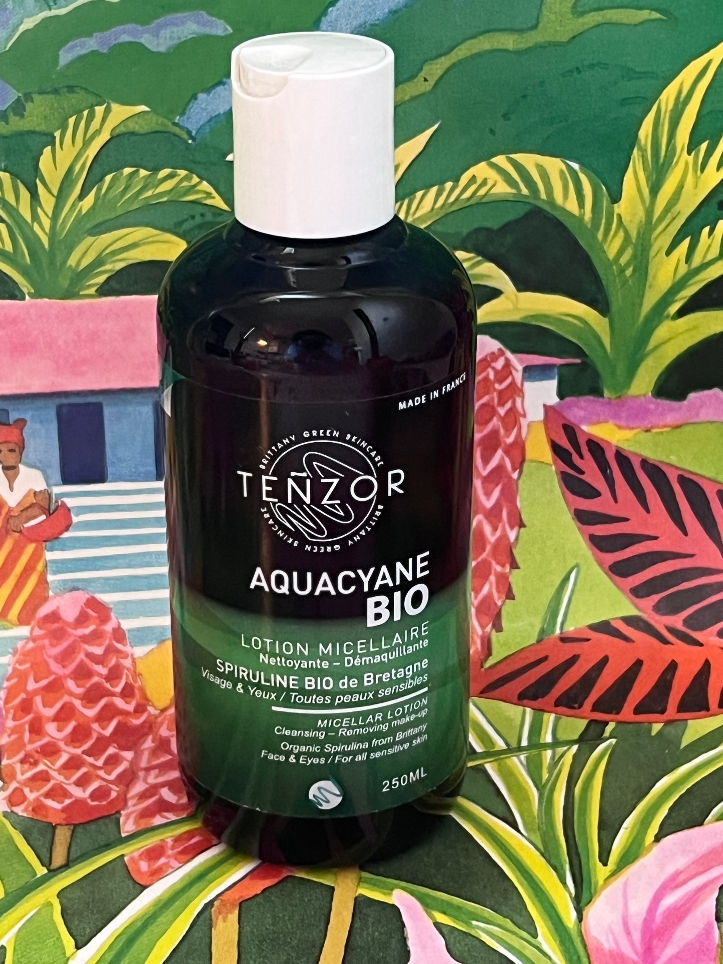 Lotion Micellaire Aquacyane à la Spiruline Bio – Tenzor - 250ml