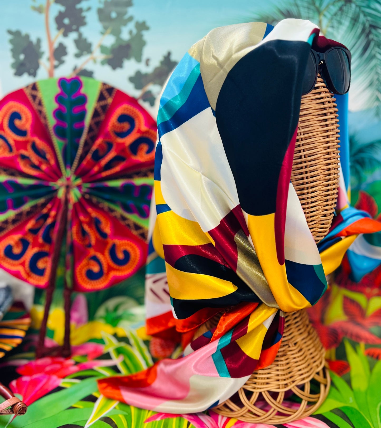 Foulard pour Cheveux – Collection Célia 🌸✨
