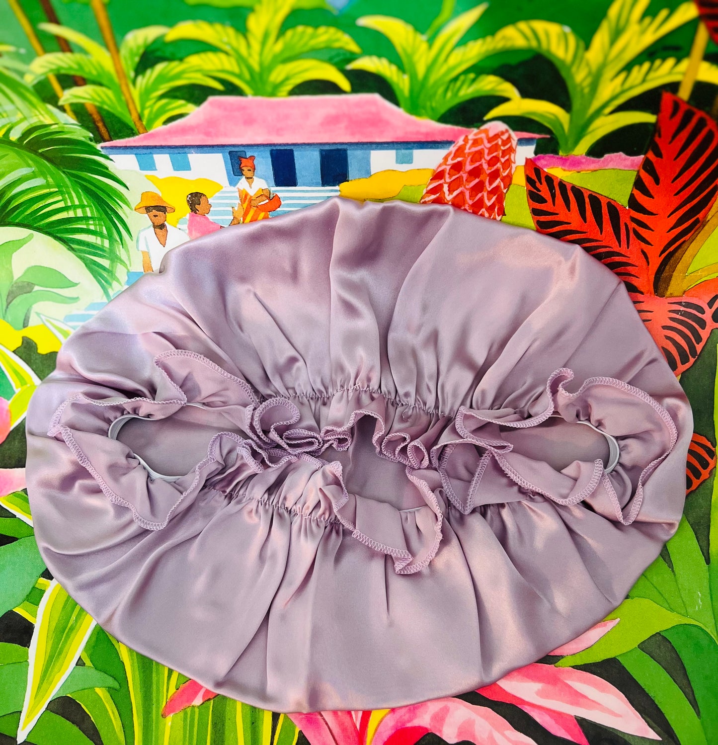 Bonnet de Nuit en Soie de Mûrier - miss Berenice