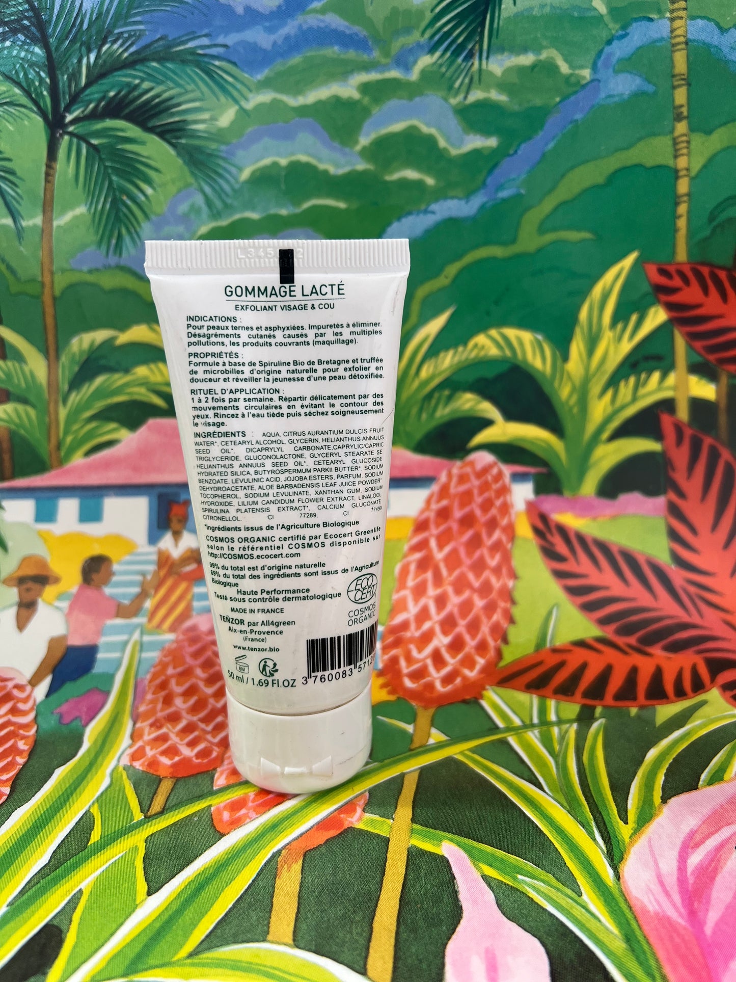 Gommage Lacté Exfoliant Visage à la Spiruline Bio – Tenzor - 50ml