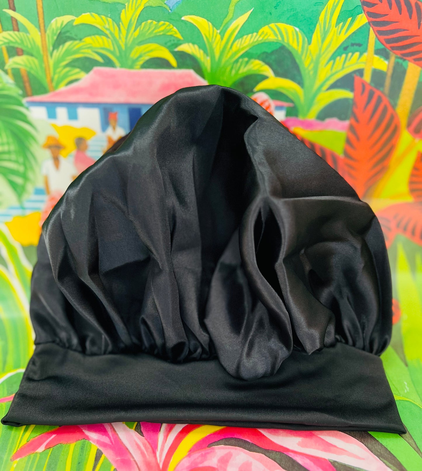 Bonnet de nuit en satin - miss Ashanti