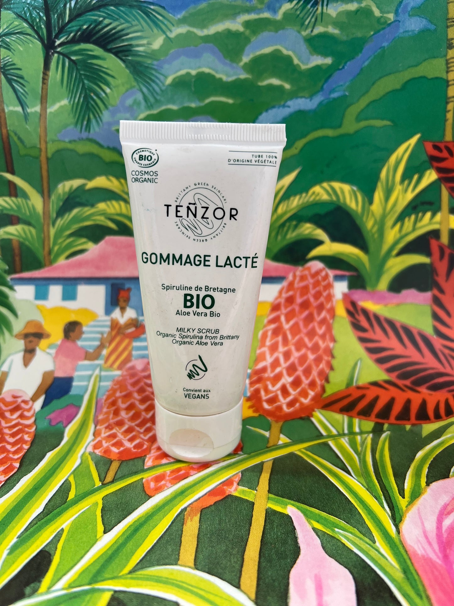 Gommage Lacté Exfoliant Visage à la Spiruline Bio – Tenzor - 50ml