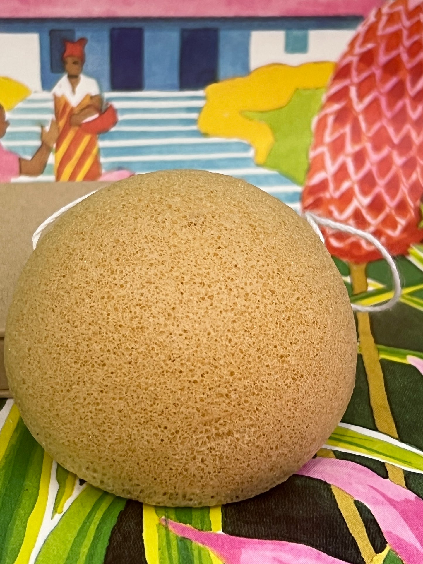 Éponge Konjac Naturelle – Nettoyage Doux & Exfoliation