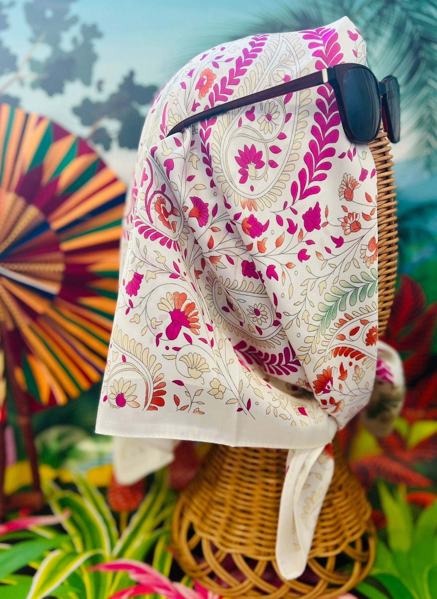 Écharpe Motif Floral - miss Lili