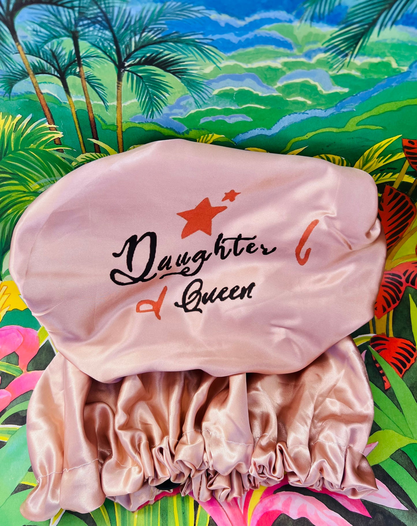 🌸 Bonnet en satin mère & fille – Duo d’élégance et de protection