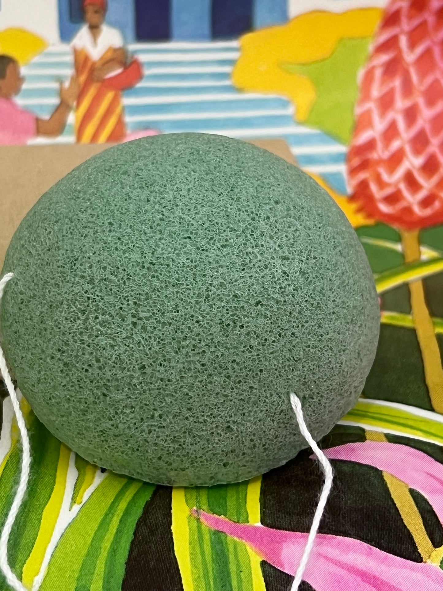 Éponge Konjac Naturelle – Nettoyage Doux & Exfoliation