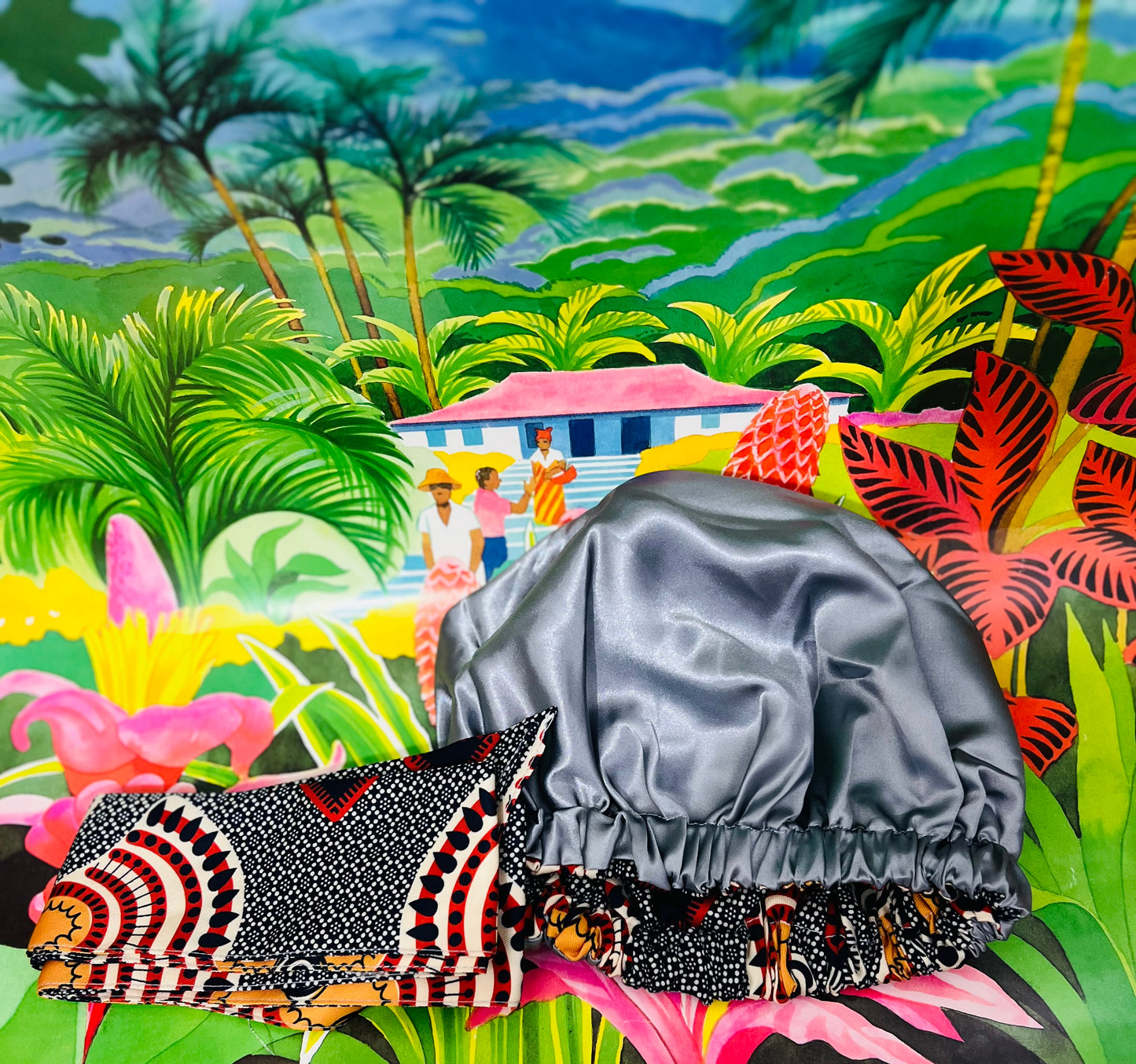 Turban Bohème Chic en Wax – Miss Awa