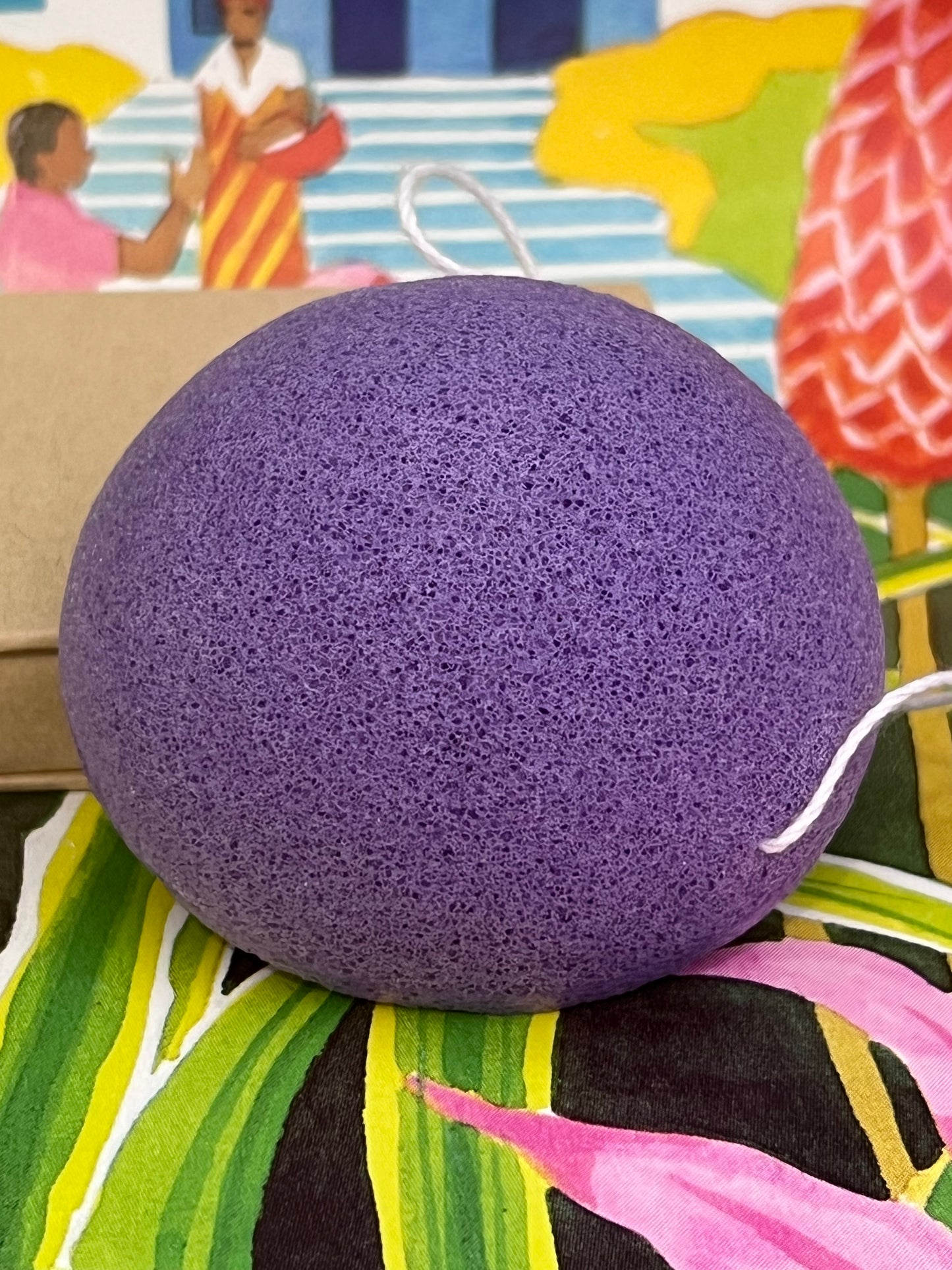 Éponge Konjac Naturelle – Nettoyage Doux & Exfoliation