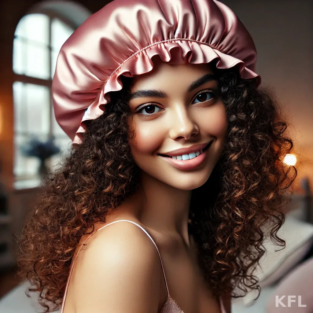 Bonnet de Nuit en Soie de Mûrier - miss Berenice