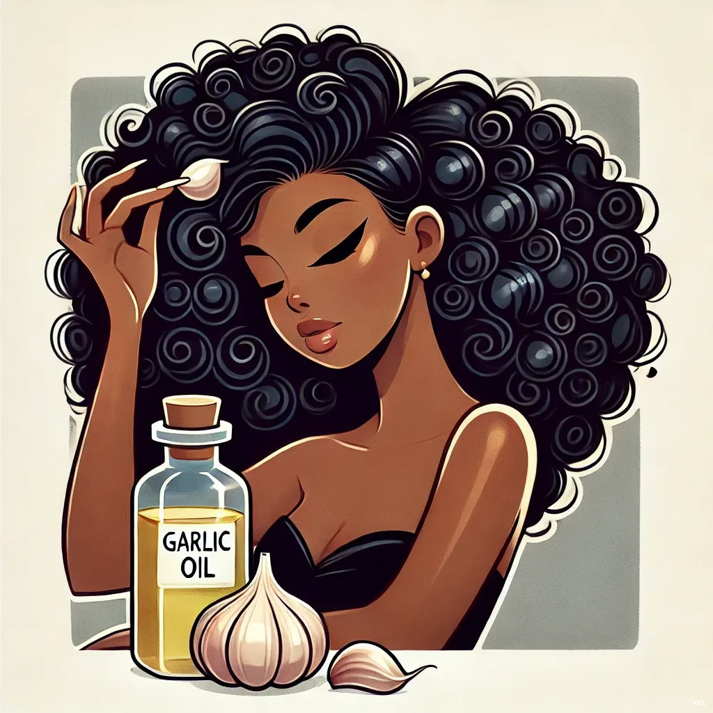 Garlic Oil from Ghana – Natural Fortifying & Anti-Hair Loss Treatment