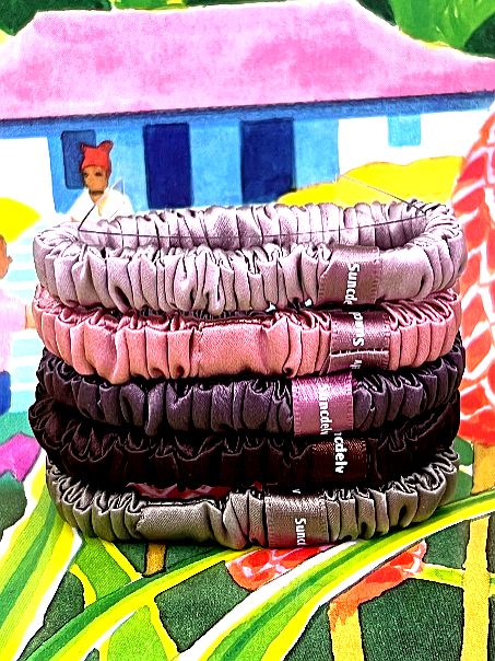 ✨ Lot de 5 chouchous en soie de mûrier – L’accessoire capillaire de luxe à prix exceptionnel ! - Miss Amara