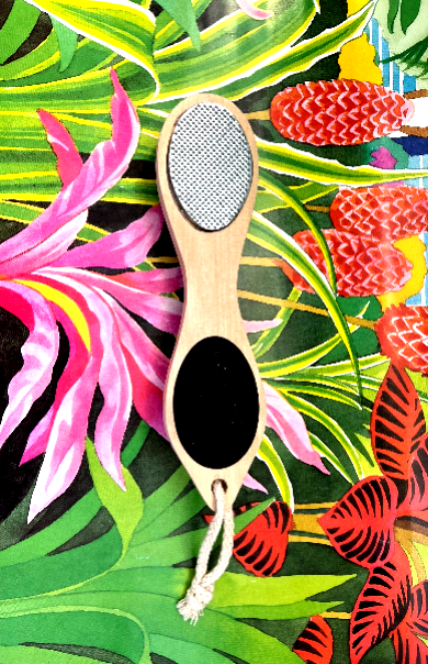✨ Exfoliant & Masseur de Pieds 4 en 1 en Bambou - Peau Douce & Soin Spa