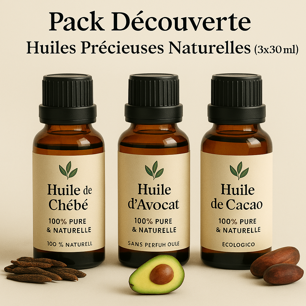🧴 Pack Découverte – Huiles Précieuses Naturelles (3x30 ml)