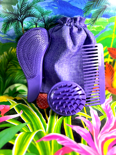 ✨ Coffret 3 Accessoires de Soin Capillaire | Massage & Démêlage en Douceur